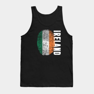 Ireland Flag Fingerprint My Story DNA Irish Tank Top